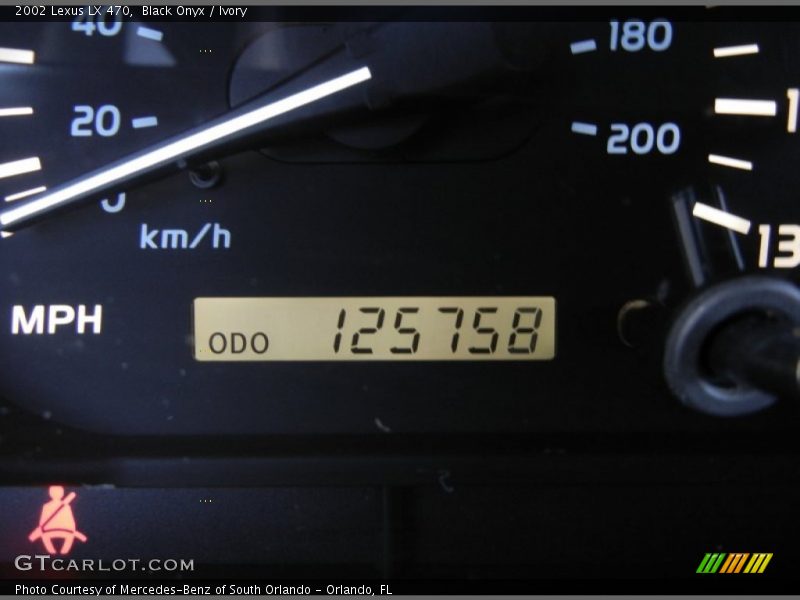 Black Onyx / Ivory 2002 Lexus LX 470