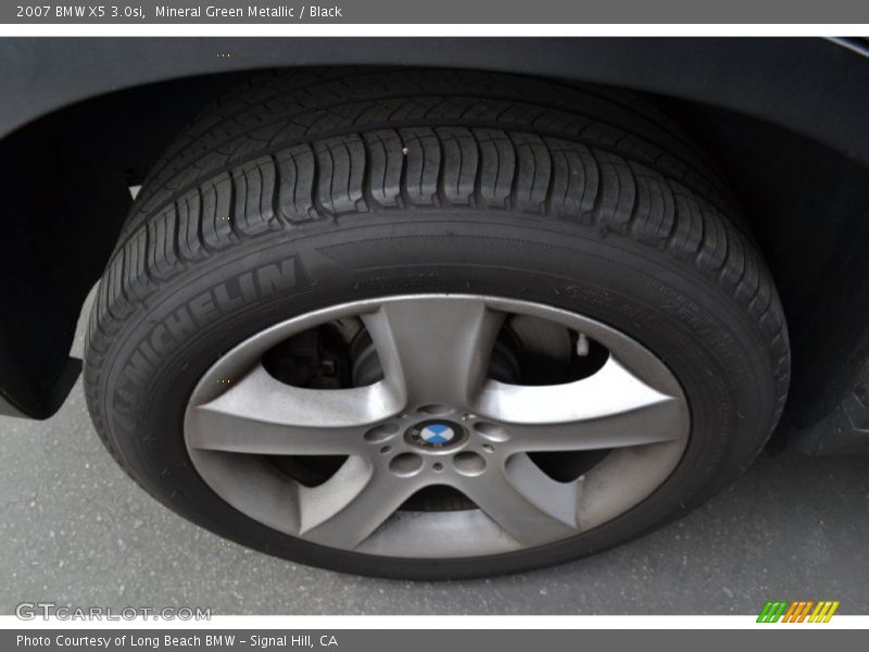 Mineral Green Metallic / Black 2007 BMW X5 3.0si