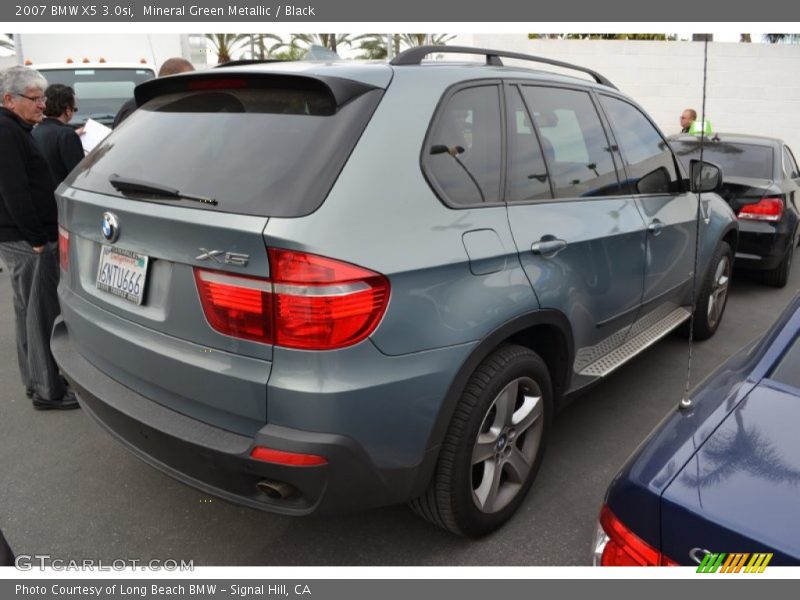 Mineral Green Metallic / Black 2007 BMW X5 3.0si