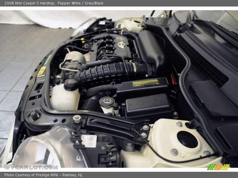 Pepper White / Grey/Black 2008 Mini Cooper S Hardtop