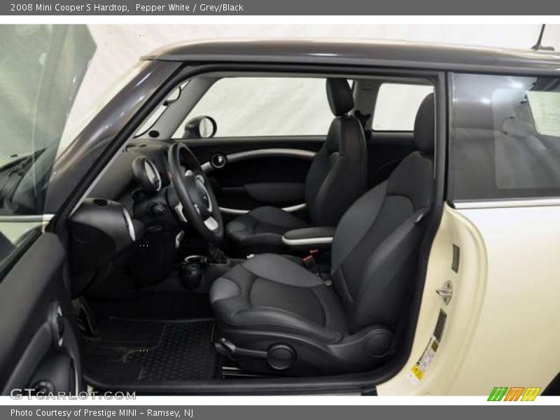 Pepper White / Grey/Black 2008 Mini Cooper S Hardtop