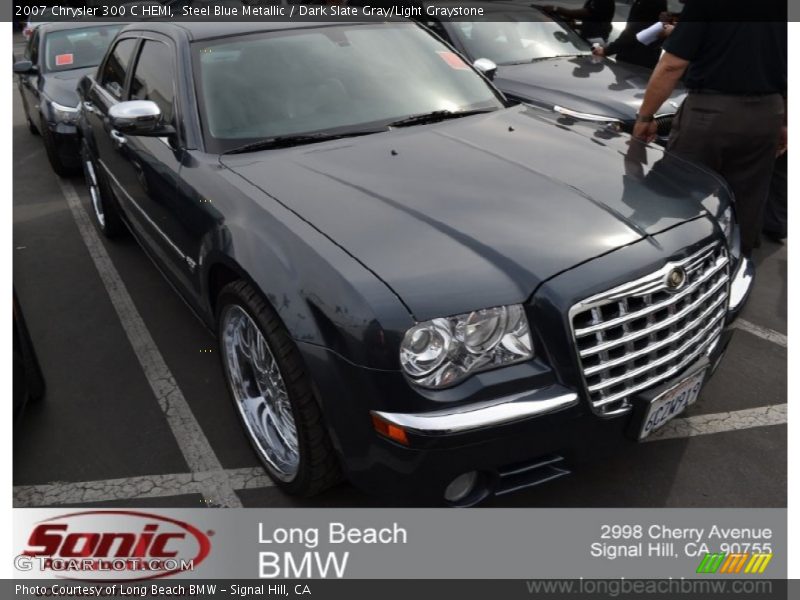 Steel Blue Metallic / Dark Slate Gray/Light Graystone 2007 Chrysler 300 C HEMI
