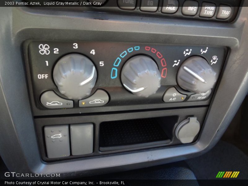 Controls of 2003 Aztek 
