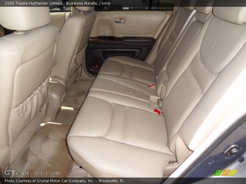 Bluestone Metallic / Ivory 2003 Toyota Highlander Limited