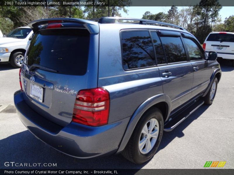 Bluestone Metallic / Ivory 2003 Toyota Highlander Limited