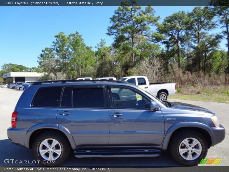 Bluestone Metallic / Ivory 2003 Toyota Highlander Limited