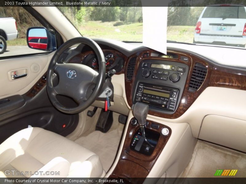 Bluestone Metallic / Ivory 2003 Toyota Highlander Limited