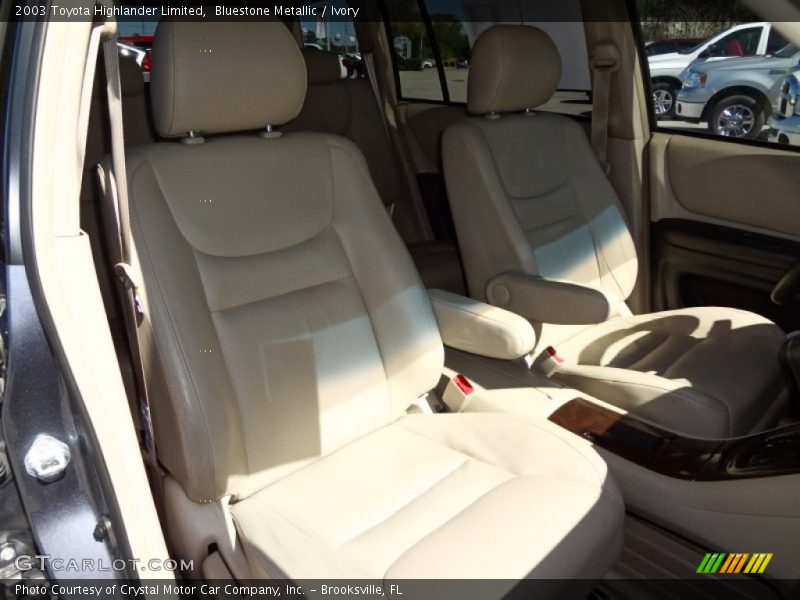 Bluestone Metallic / Ivory 2003 Toyota Highlander Limited