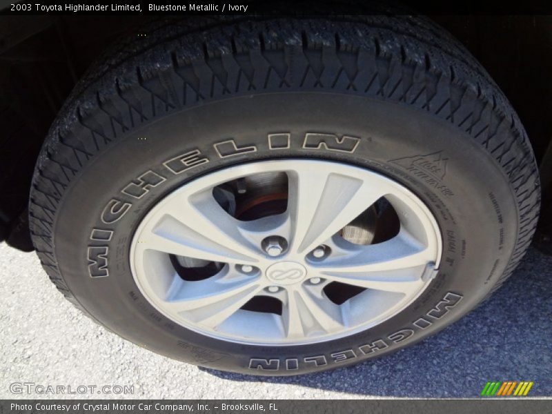 Bluestone Metallic / Ivory 2003 Toyota Highlander Limited