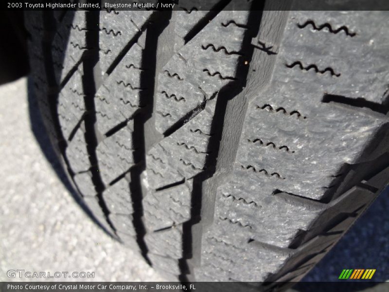 Bluestone Metallic / Ivory 2003 Toyota Highlander Limited