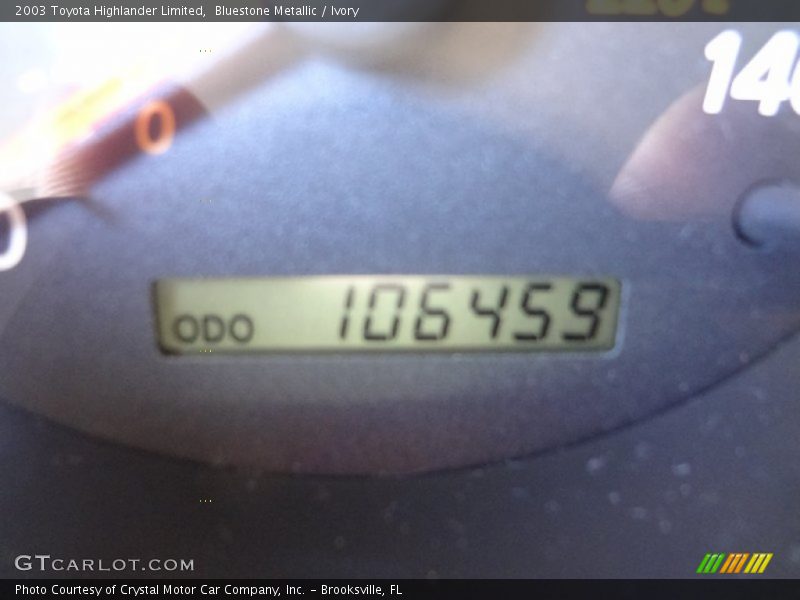 Bluestone Metallic / Ivory 2003 Toyota Highlander Limited