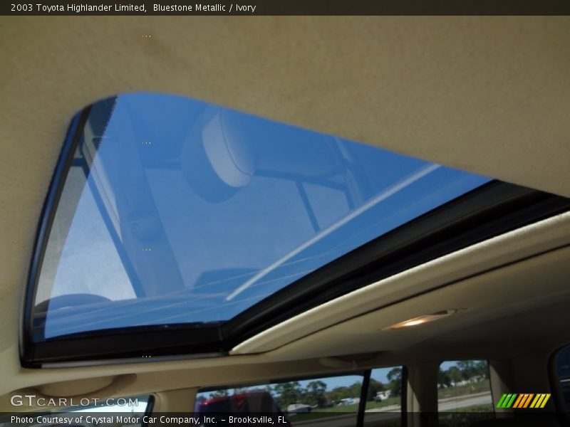 Bluestone Metallic / Ivory 2003 Toyota Highlander Limited