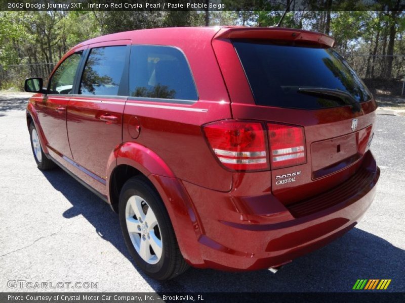 Inferno Red Crystal Pearl / Pastel Pebble Beige 2009 Dodge Journey SXT