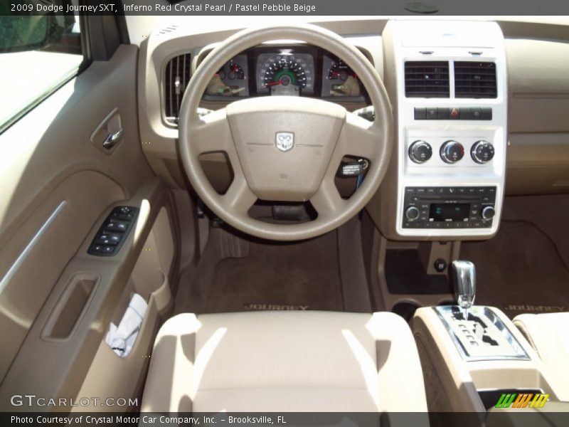 Inferno Red Crystal Pearl / Pastel Pebble Beige 2009 Dodge Journey SXT