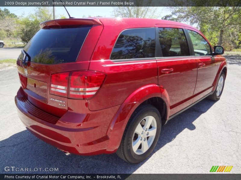 Inferno Red Crystal Pearl / Pastel Pebble Beige 2009 Dodge Journey SXT