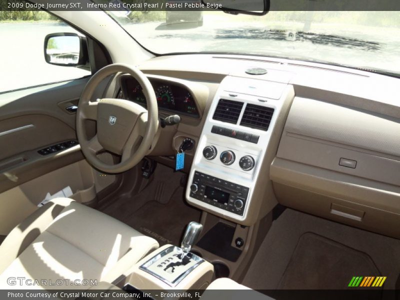 Inferno Red Crystal Pearl / Pastel Pebble Beige 2009 Dodge Journey SXT