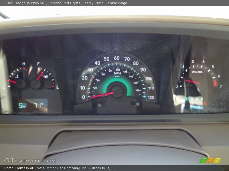 Inferno Red Crystal Pearl / Pastel Pebble Beige 2009 Dodge Journey SXT