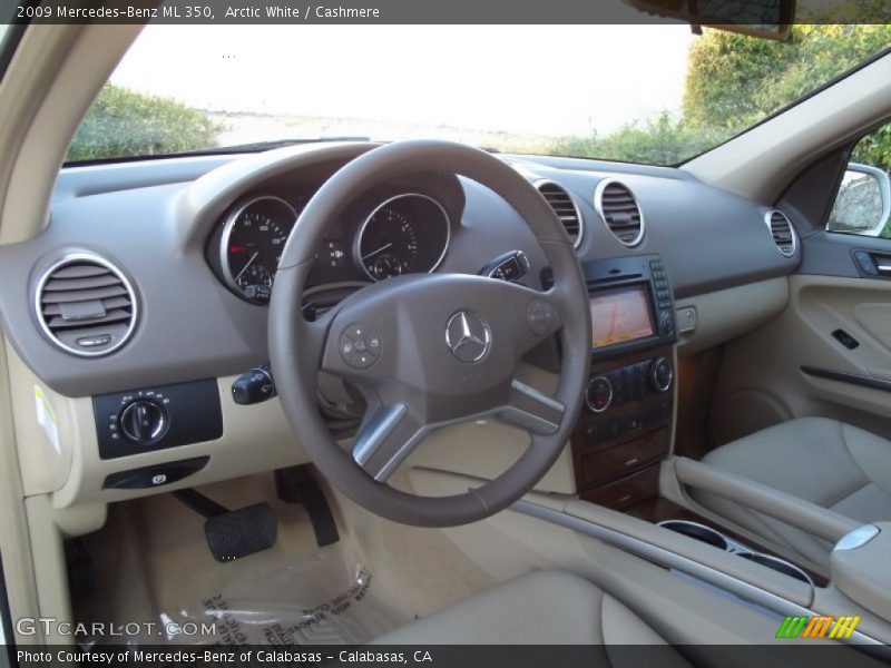 Arctic White / Cashmere 2009 Mercedes-Benz ML 350