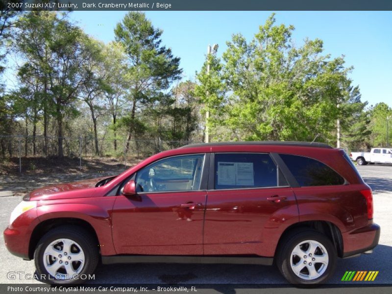 Dark Cranberry Metallic / Beige 2007 Suzuki XL7 Luxury