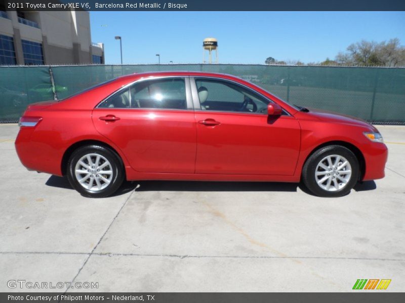 Barcelona Red Metallic / Bisque 2011 Toyota Camry XLE V6