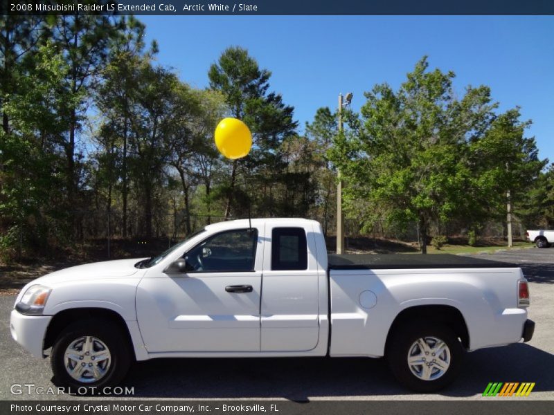 Arctic White / Slate 2008 Mitsubishi Raider LS Extended Cab