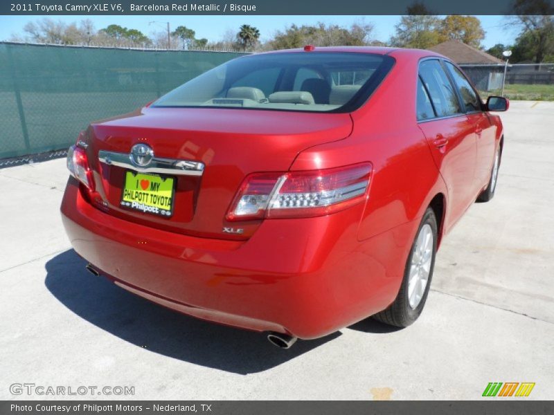 Barcelona Red Metallic / Bisque 2011 Toyota Camry XLE V6