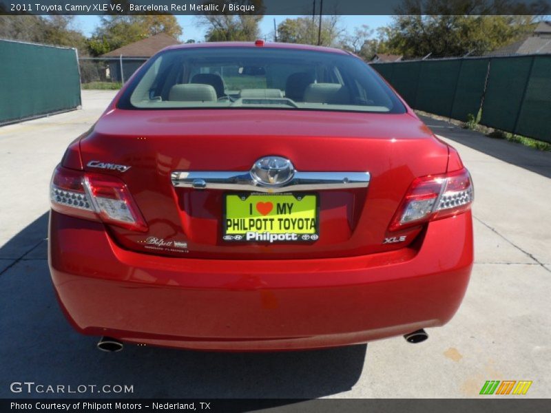 Barcelona Red Metallic / Bisque 2011 Toyota Camry XLE V6