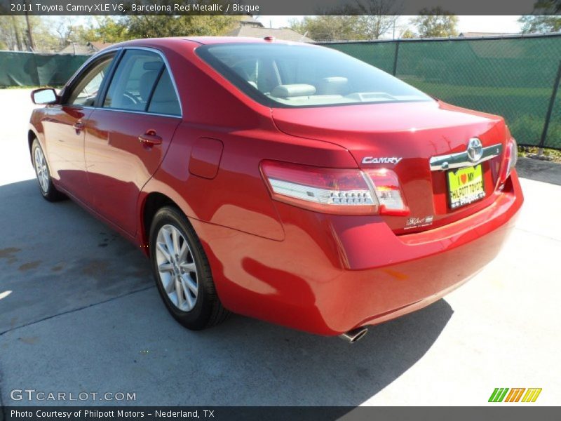 Barcelona Red Metallic / Bisque 2011 Toyota Camry XLE V6