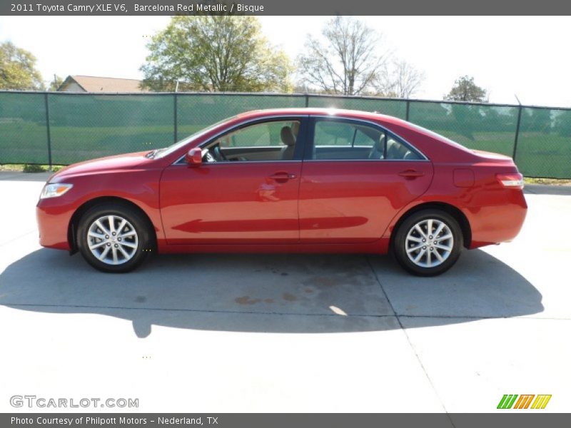 Barcelona Red Metallic / Bisque 2011 Toyota Camry XLE V6