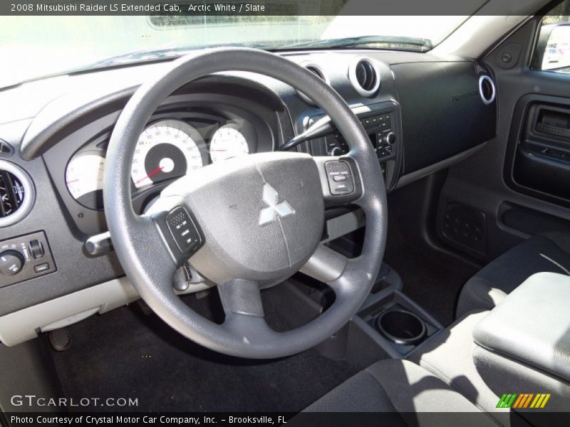 Arctic White / Slate 2008 Mitsubishi Raider LS Extended Cab