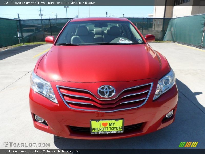 Barcelona Red Metallic / Bisque 2011 Toyota Camry XLE V6