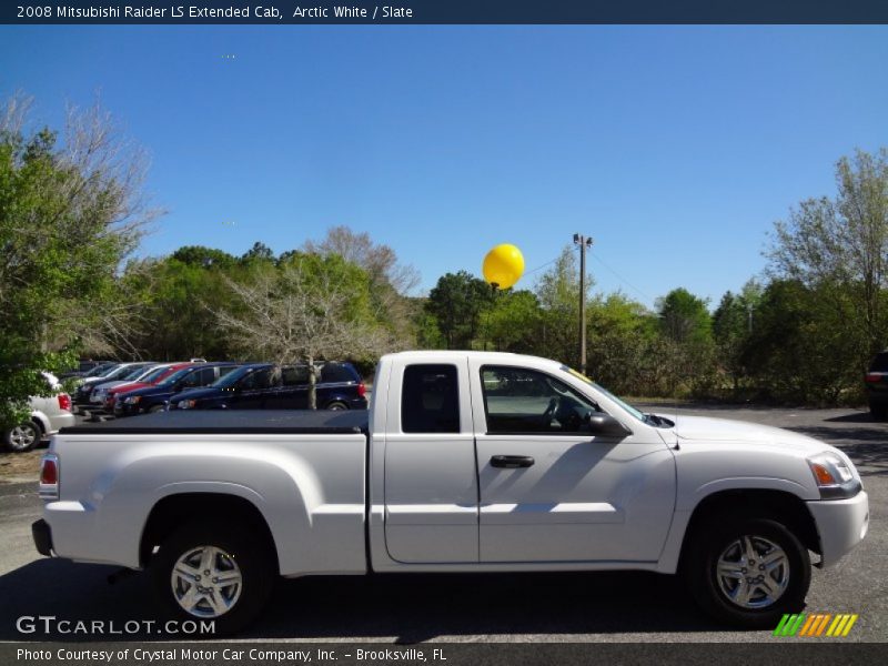 Arctic White / Slate 2008 Mitsubishi Raider LS Extended Cab
