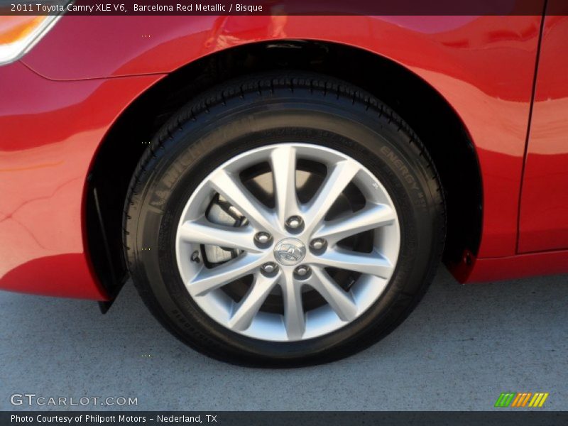Barcelona Red Metallic / Bisque 2011 Toyota Camry XLE V6