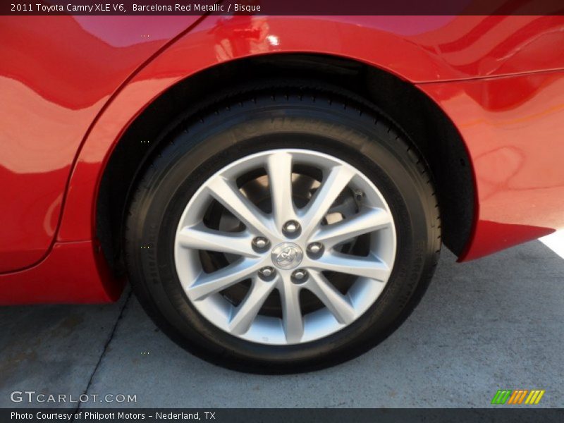 Barcelona Red Metallic / Bisque 2011 Toyota Camry XLE V6