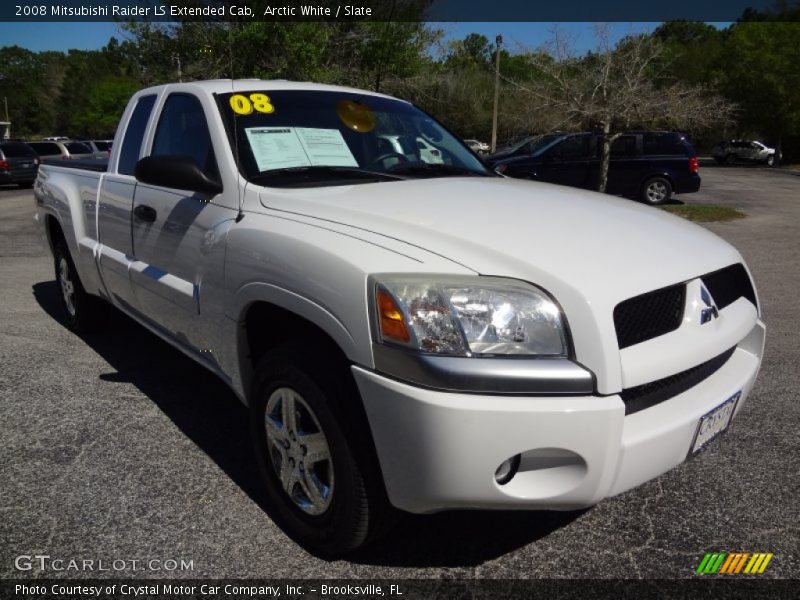 Arctic White / Slate 2008 Mitsubishi Raider LS Extended Cab