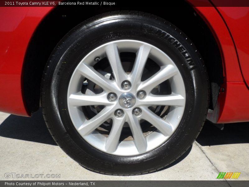 Barcelona Red Metallic / Bisque 2011 Toyota Camry XLE V6