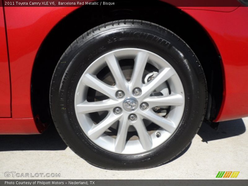 Barcelona Red Metallic / Bisque 2011 Toyota Camry XLE V6