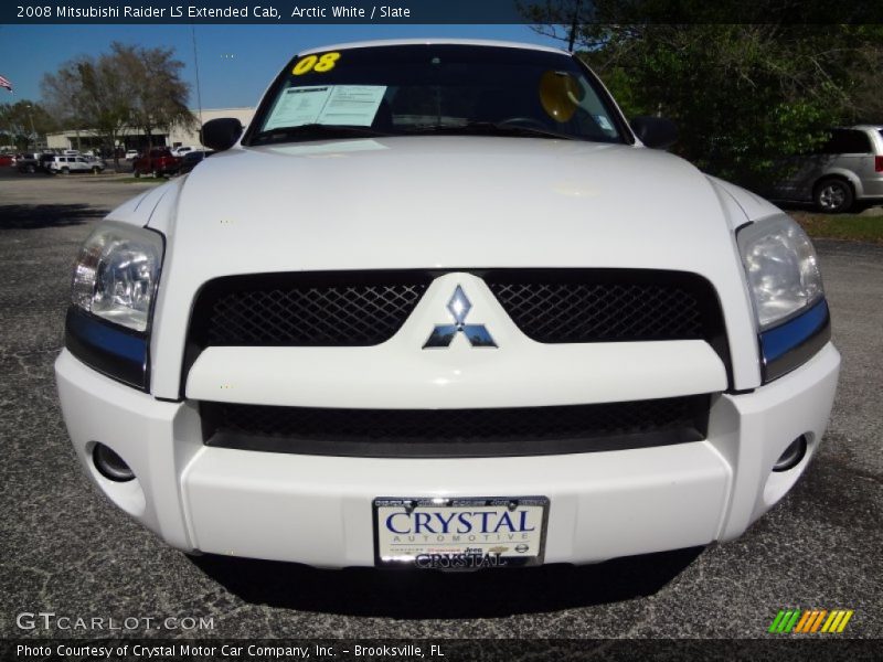 Arctic White / Slate 2008 Mitsubishi Raider LS Extended Cab