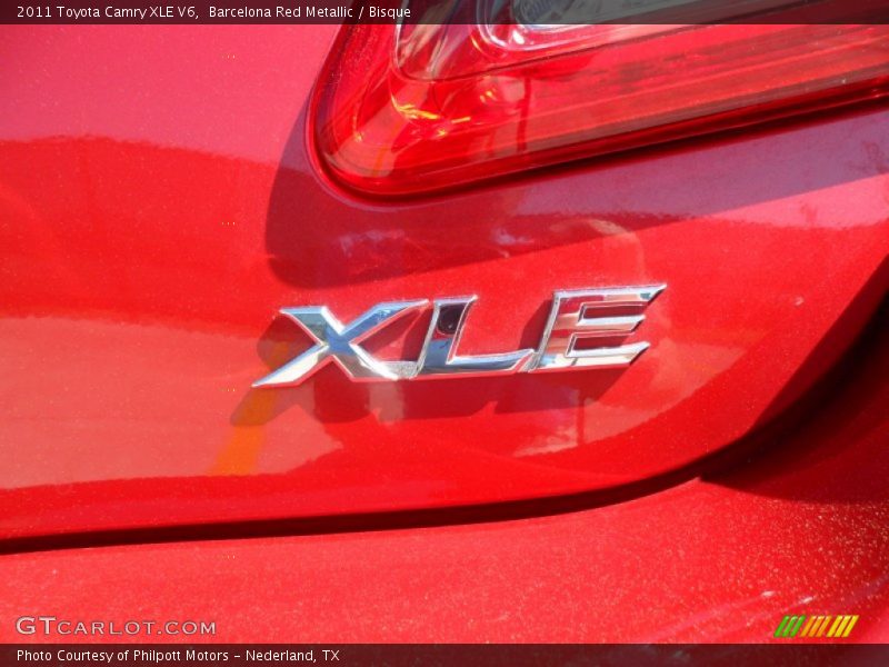 Barcelona Red Metallic / Bisque 2011 Toyota Camry XLE V6