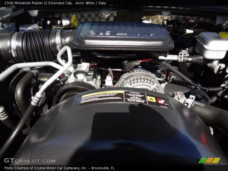 Arctic White / Slate 2008 Mitsubishi Raider LS Extended Cab