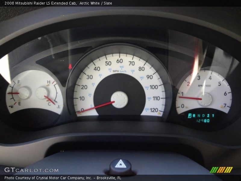 Arctic White / Slate 2008 Mitsubishi Raider LS Extended Cab