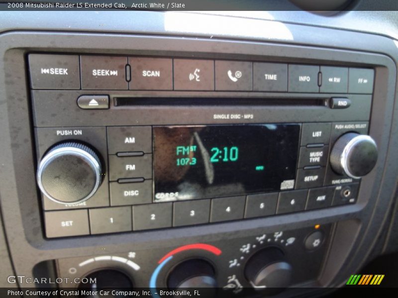 Arctic White / Slate 2008 Mitsubishi Raider LS Extended Cab