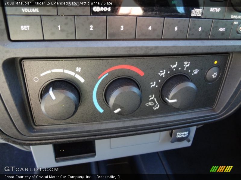 Arctic White / Slate 2008 Mitsubishi Raider LS Extended Cab