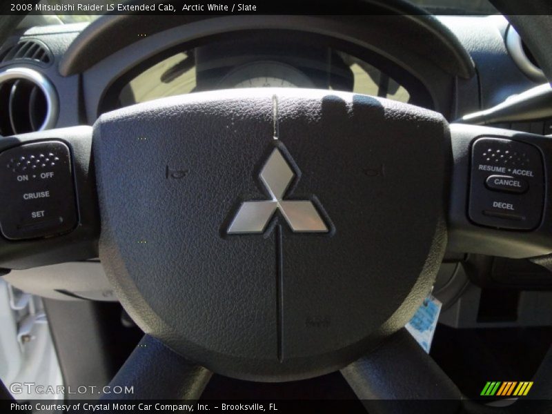 Arctic White / Slate 2008 Mitsubishi Raider LS Extended Cab