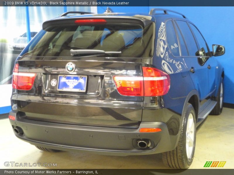 Black Sapphire Metallic / Black Nevada Leather 2009 BMW X5 xDrive30i
