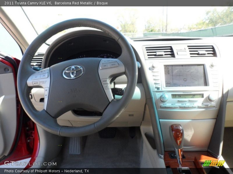 Barcelona Red Metallic / Bisque 2011 Toyota Camry XLE V6