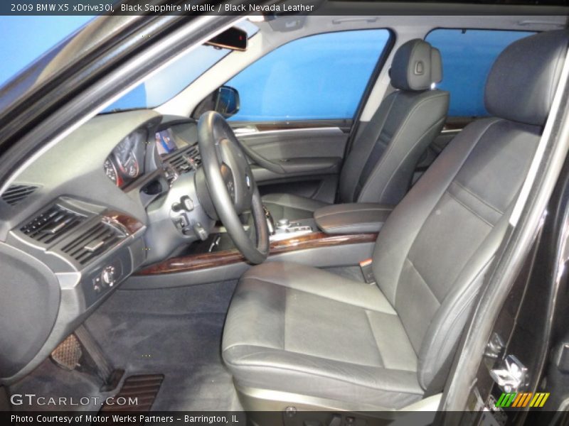 Black Sapphire Metallic / Black Nevada Leather 2009 BMW X5 xDrive30i