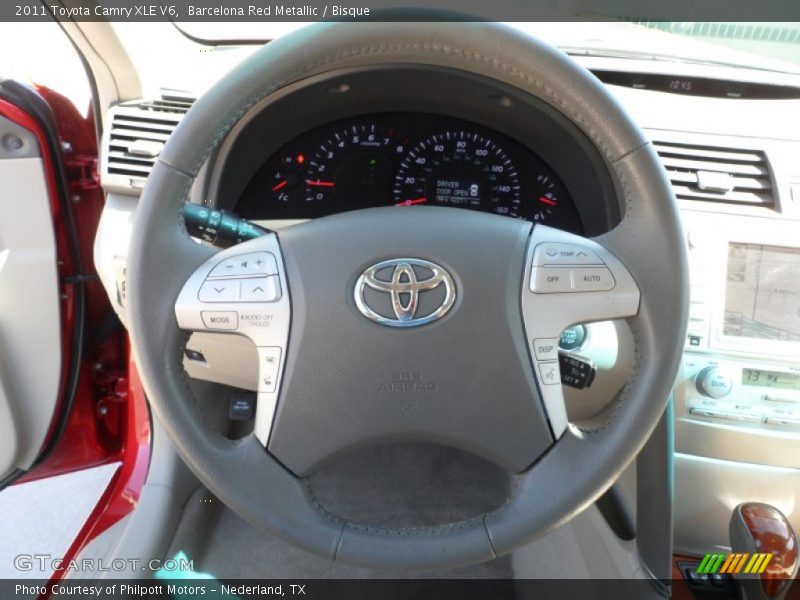 Barcelona Red Metallic / Bisque 2011 Toyota Camry XLE V6