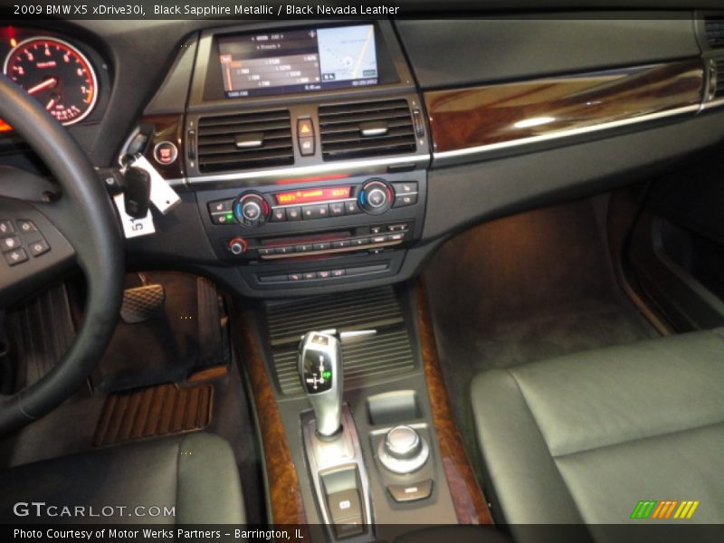 Black Sapphire Metallic / Black Nevada Leather 2009 BMW X5 xDrive30i