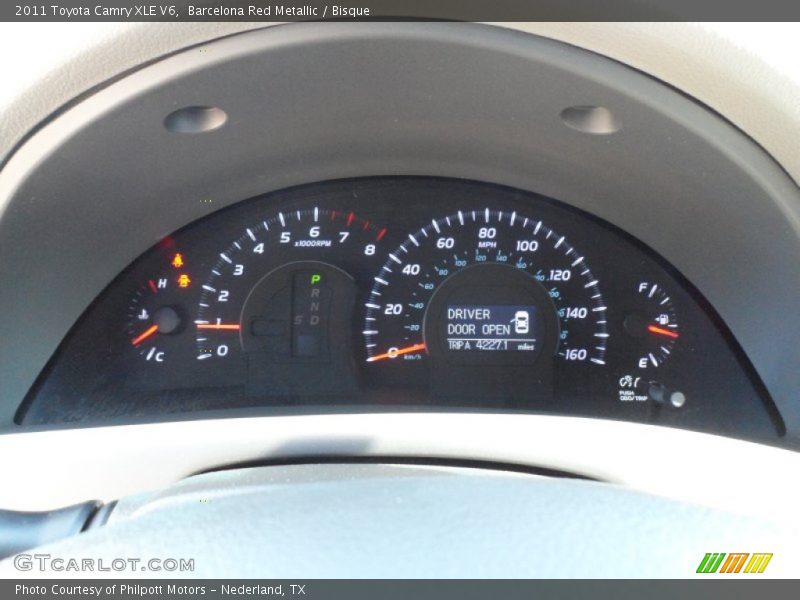 Barcelona Red Metallic / Bisque 2011 Toyota Camry XLE V6